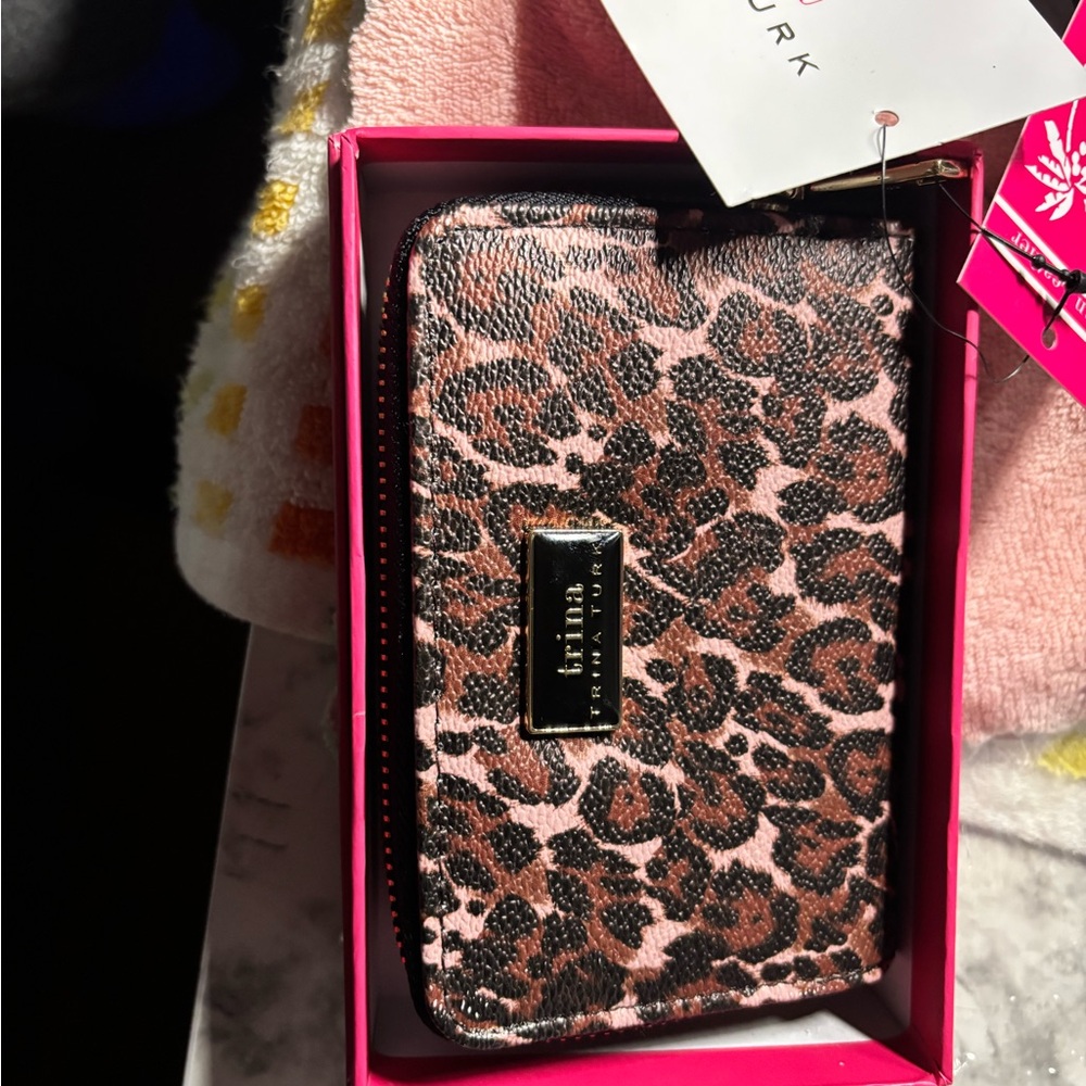 Trina turk vegan leather wallet
